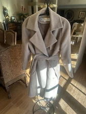 Trina Turk Belted Wool and alpaca Wrap Coat