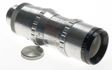 SOM BERTHIOT TELE-CINOR 1:4.5 f 14.5cm SILVER LENS C-MOUNT FITS BOLEX CAMERA H16