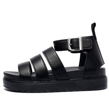 LADIES WOMENS FLATFORM GLADIATOR PLATFORM CHUNKY SOLE STRAPPY SUMMER SANDALS