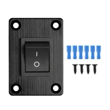 1 PCS Black KCD4 Boat Rocker Switch 2-Position 4-Pin DPST with Terminals