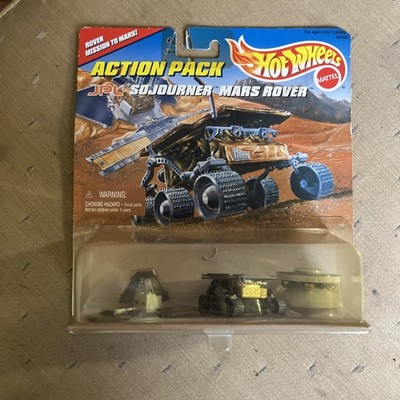 Hotwheels JPL Sojourner Mars Rover Mint Carded Sealed Action Pack Set of 3