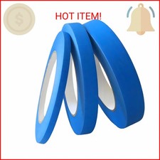 Blue Painters Tape 1/4" 1/2" 3/4" x 60 Yard - Multi Size Pack - Multi Surface Us