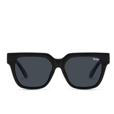 QUAY Australia PSA Sunglasses Black Oversized Square Retro Frames Case