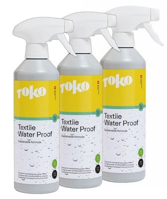 Toko Textile Water Proof - 3er Set - ökologische Bekleidungs-Imprägnierung-ECO