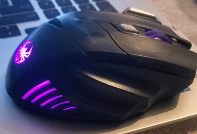 Zelotes T-80 Big Mac Wired USB Optical Gaming Mouse Color Changing Lights