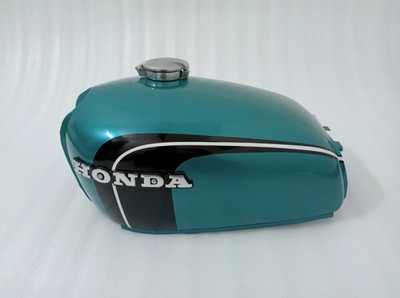 Réservoir Carburant Peint Honda CB350 K3 K4 Super Sport 71-73 - Pièce Neuve Personnalisée