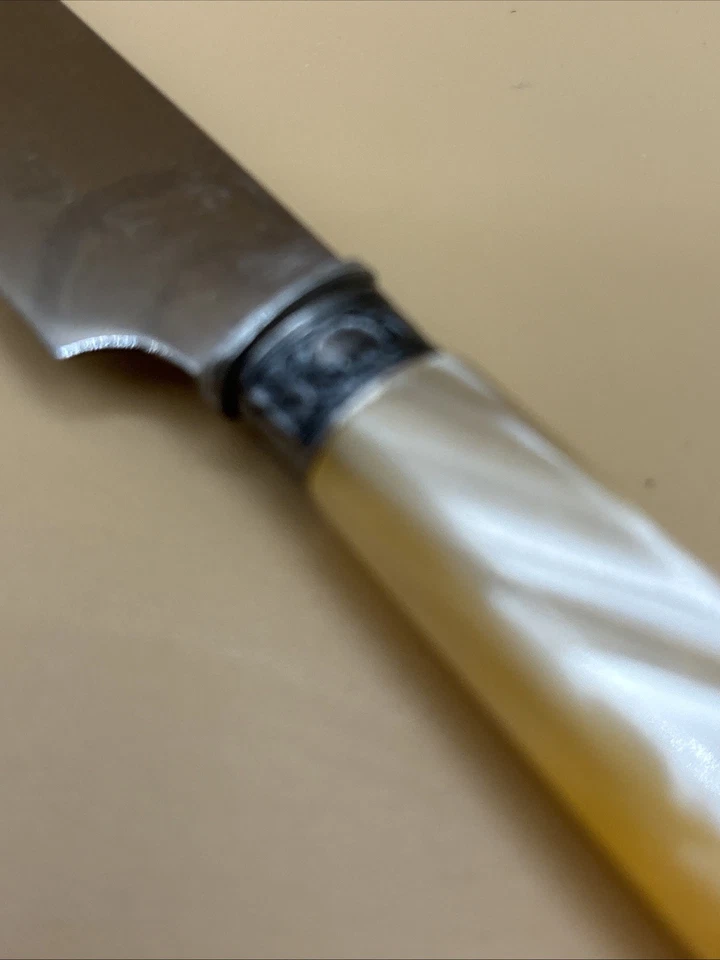 Lote de 3 madre cáscara, baquelita, porcelana Francia Inglaterra acero inoxidable vintage Foto 3 de 4