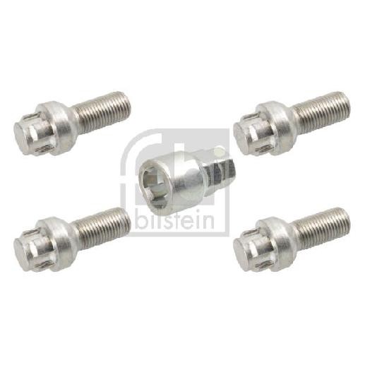 5X Radschraube FüR Audi A4 8D 8E 8K 2.8 3.0 3.1 3.2 4.2 94 Bis 16 Febi Ccwb AQD-image