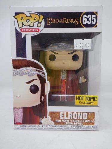 FUNKO POP! MOVIES Lord of the Rings #635 Elrond Hot Topic Exclusive AUTHENTIC