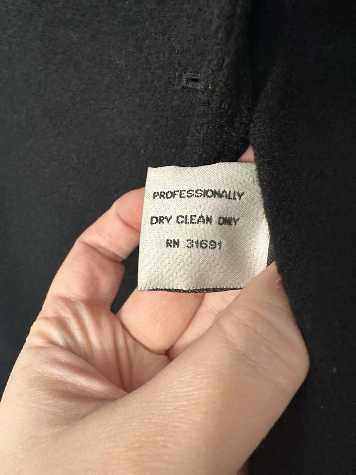 Rare Nicole Miller New York 100% Cashmere Shell Trench Coat Made in Poland Sz 4 - Image 4 of 4