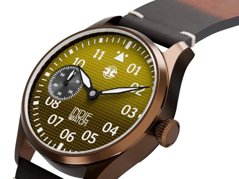 Indie Watch Swell Automatic Watch, PVD Bronze, Yellow, 42 mm, 257BB - Image 3 of 4