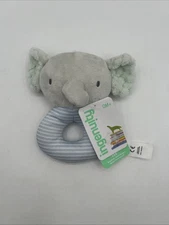 Ingenuity Elephant Van Lovey Baby Toy Plush Stuffed Ring Rattle Kids II w/ Tags