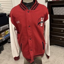 U2 360 Tour Houston Reliant Stadium Bono 10/14/2009 Letterman&rsquo;s Jacket Sz XXL