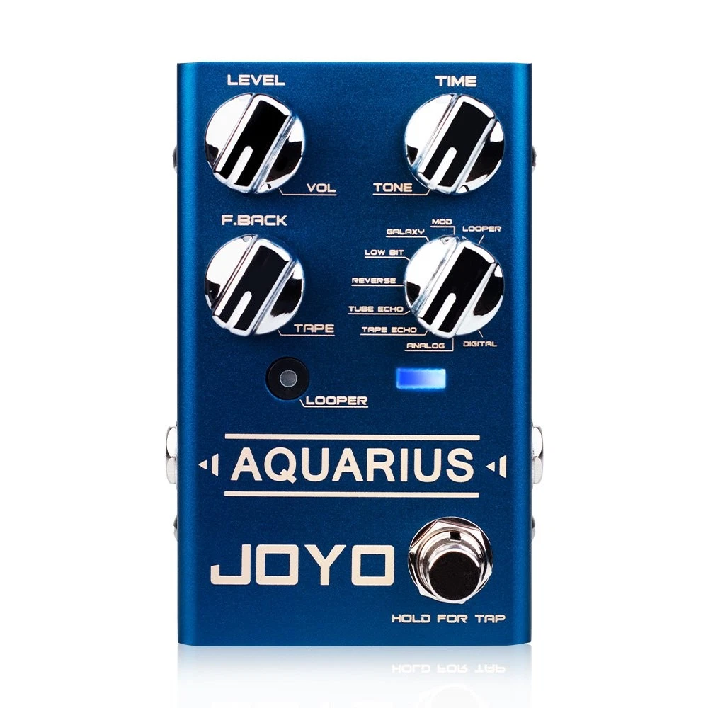 JOYO Digital Delay Pedal 8 Digital Delay Effects with Looper for Electric Guitar