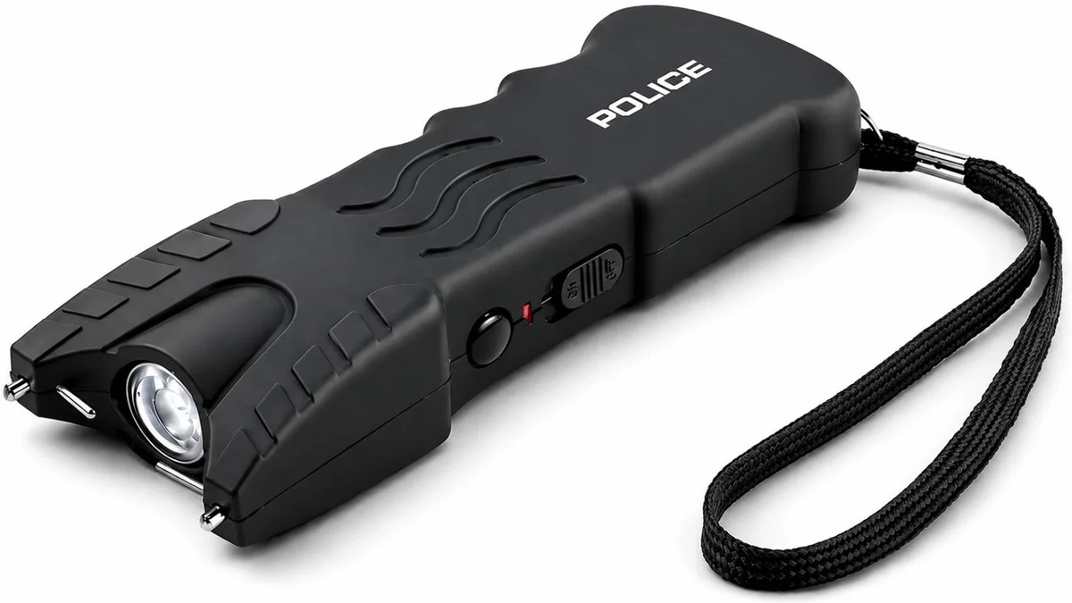 best police rechargeable flashlight Security Blackjack 2AA LED - 250 Lumen | Compact Tactical Design | Water Resistant | Durable Construction bright illumination Police Security Trac Tact 6AA