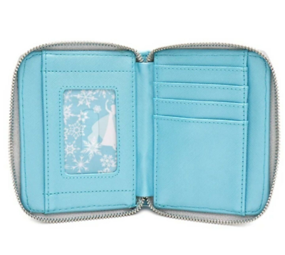 Elsa Blue Reversible Sequin Zip Wallet Loungefly X Disney  display picture 1