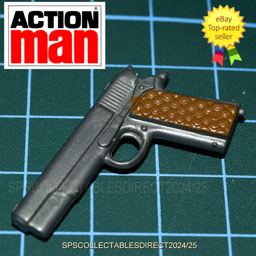 Action Man Vintage Palitoy Browning Pistol 1st Issue Small Hammer FREE POST UK - Picture 3 of 7