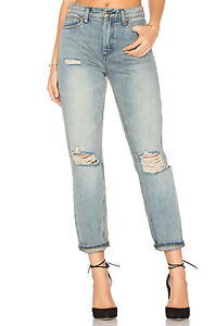 $128 Details about / Free People OB548601 Denim Blue Destroyed by Syxx Boyfriend Jeans