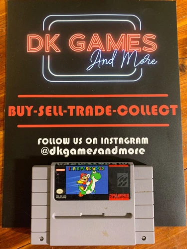 Super Mario World-SNES-Cart Only-AUTHENTIC-TESTED & WORKING