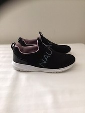 Nautica Kids Girls Slip-On Sneaker Shoe Black SZ 3 EUR 34