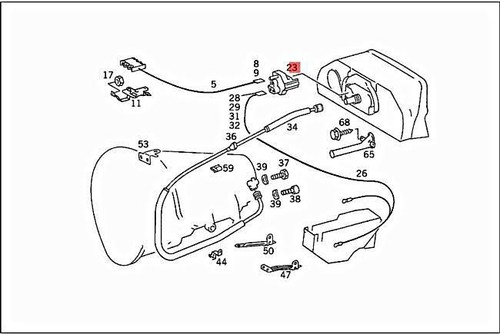 Supporto Paraurti Anteriore Mercedes W124 | Grigio Senza Fregio