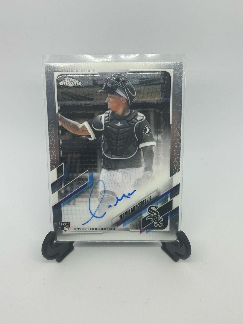 2021 Topps Chrome Rookie Base Auto #RA-YM Yermin Mercedes - Chicago White Sox RC