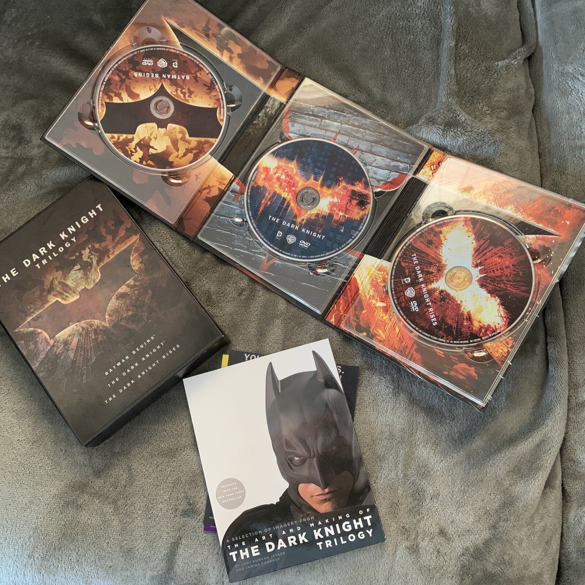 The Dark Knight Trilogy (DVD) w/ Lenticular Cover And “The Art And