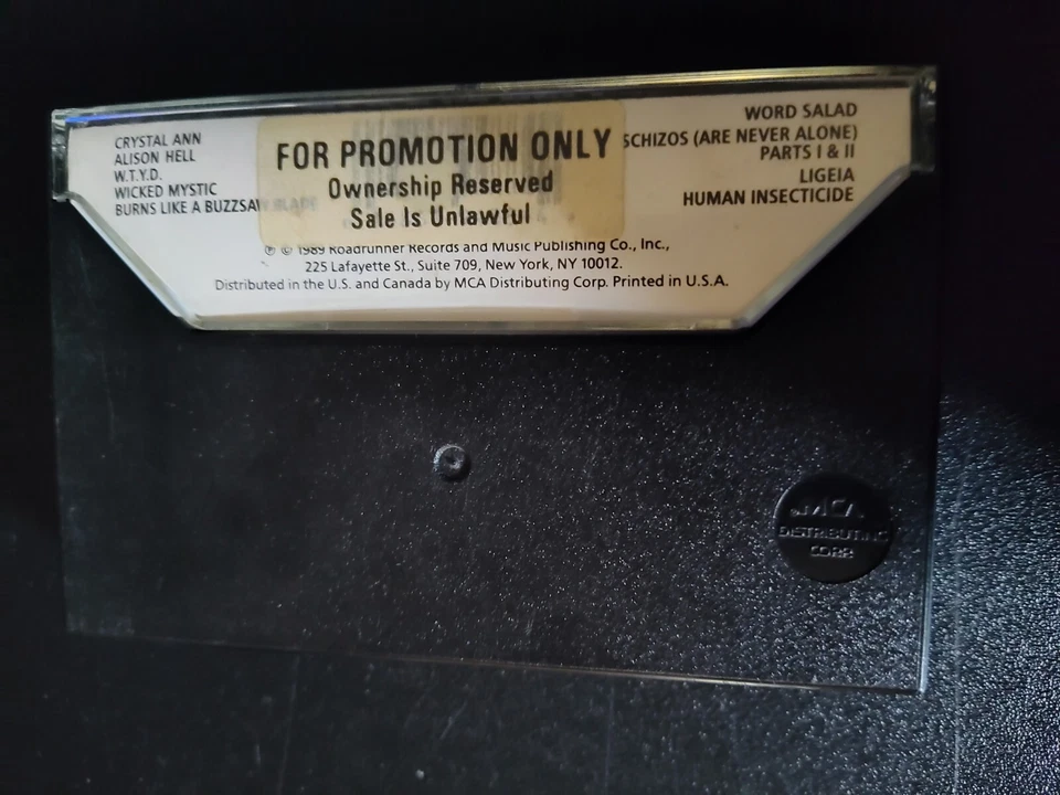 Annihilator - Alice In Hell (1989) Cassette (Promo) RRC 9488 HX Pro NR Roadracer - Image 2 of 4