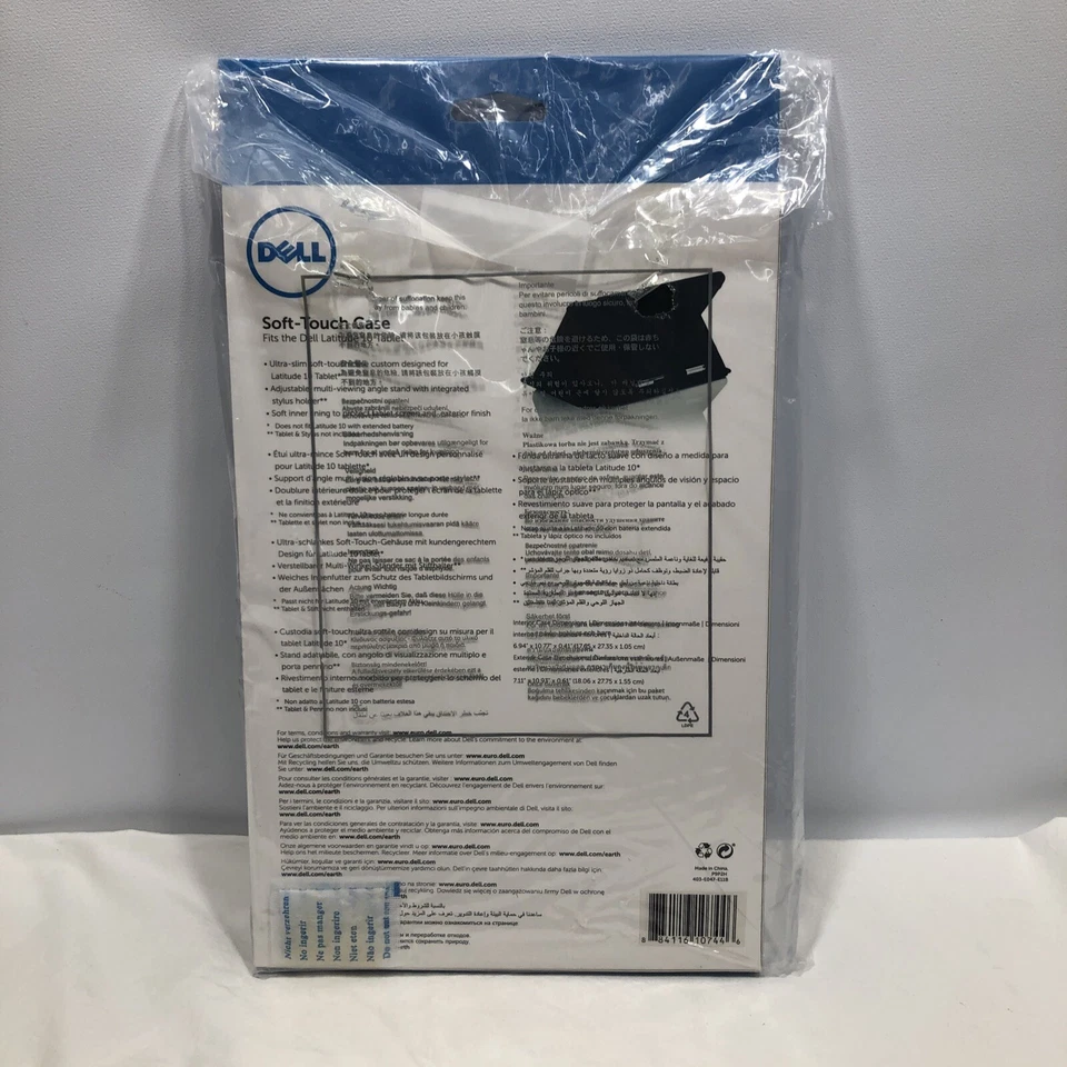 Dell Latitude 10 Tablet 10" Black Soft Touch Case P9P2H - NEW SEALED - Image 3 of 4