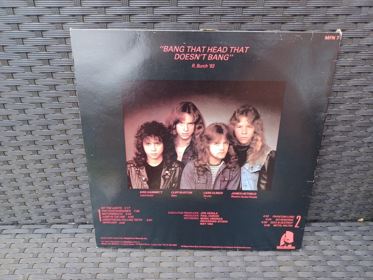 Metallica Kill 'Em All album vinyl LP MFN 7 1983 | eBay