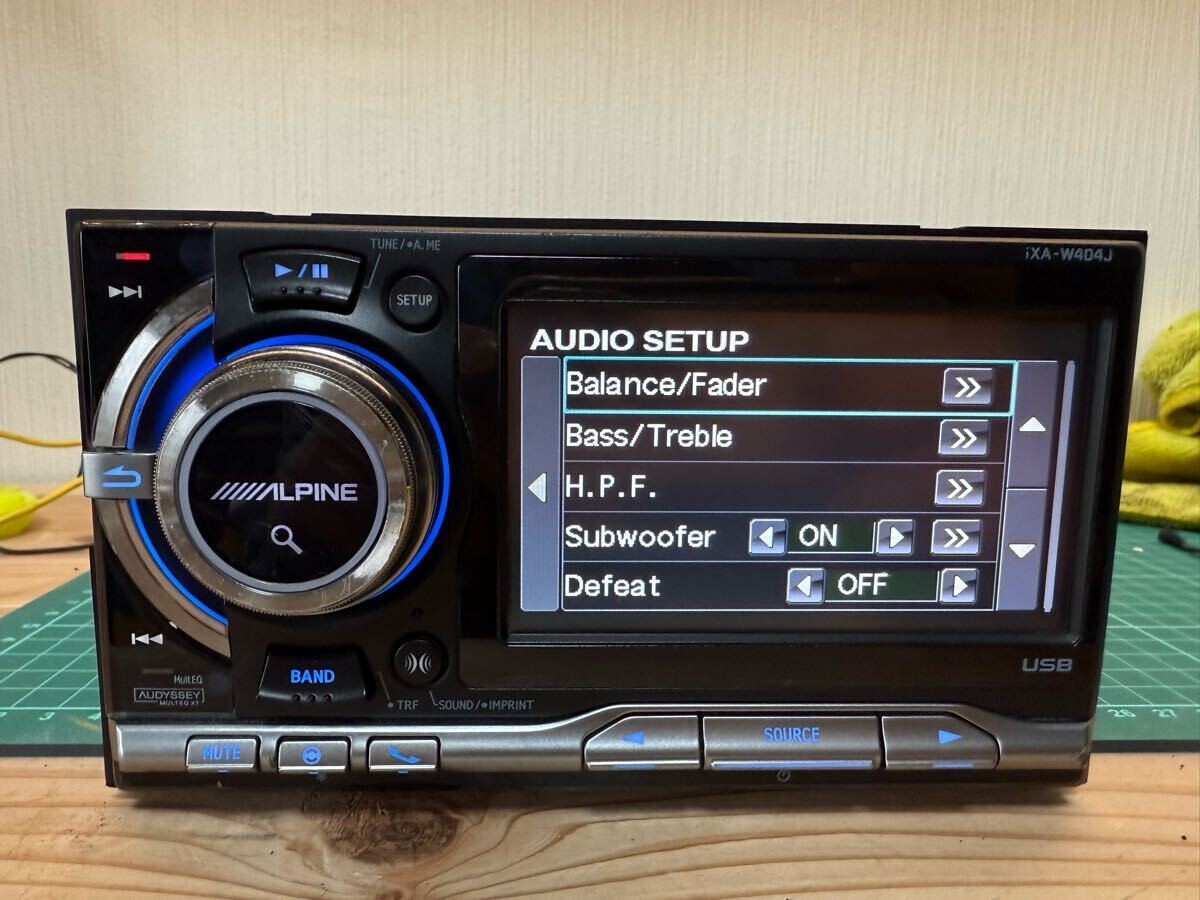 ALPINE iXA-W404J 2DIN Car Audio 4.3 in AUX RCA USB Operation