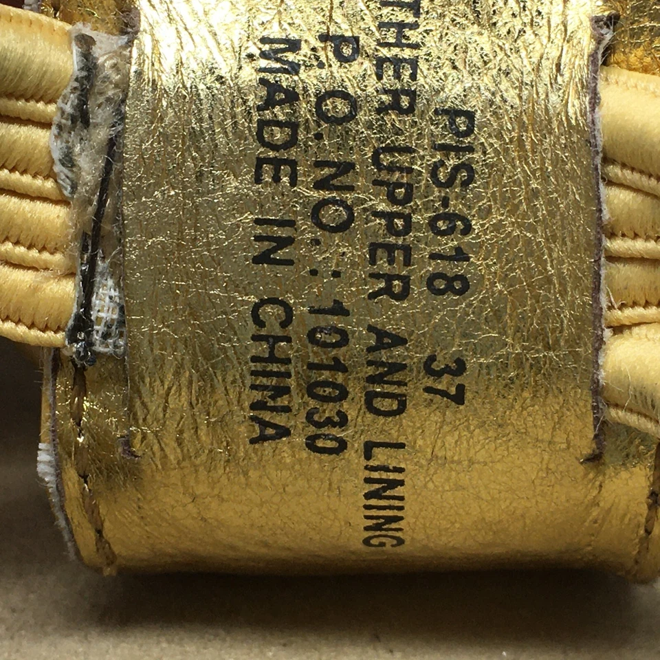 女士 Alegria Pisa 滑动楔形人字拖鞋 37 码 EU/7-7.5 黄色串珠 — 第 2/4 张图片