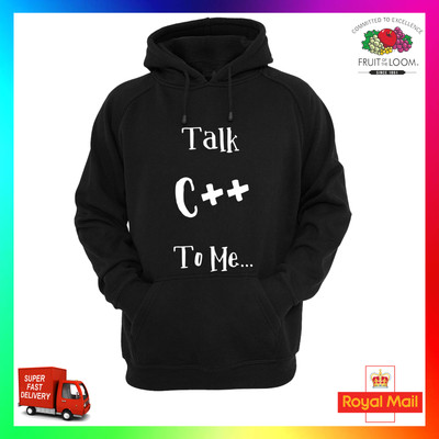 Talk C++ To Me Hoody Kapuzenpullover lustig Computer Entwickler Programmierer IT Coder cool