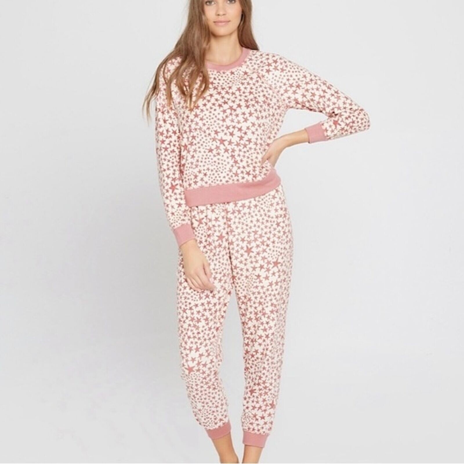 L*Space Monica Wise Skylar Stars Align High Waist Lounging Pants Size M