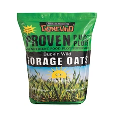 Whitetail Products Gone Wild, Buckin’ Wild Forage Oats Food Plot Seeds, 12 lb. 