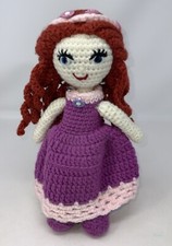 Handmade Crochet Dolls Amigurumi Soft Curls Dress
