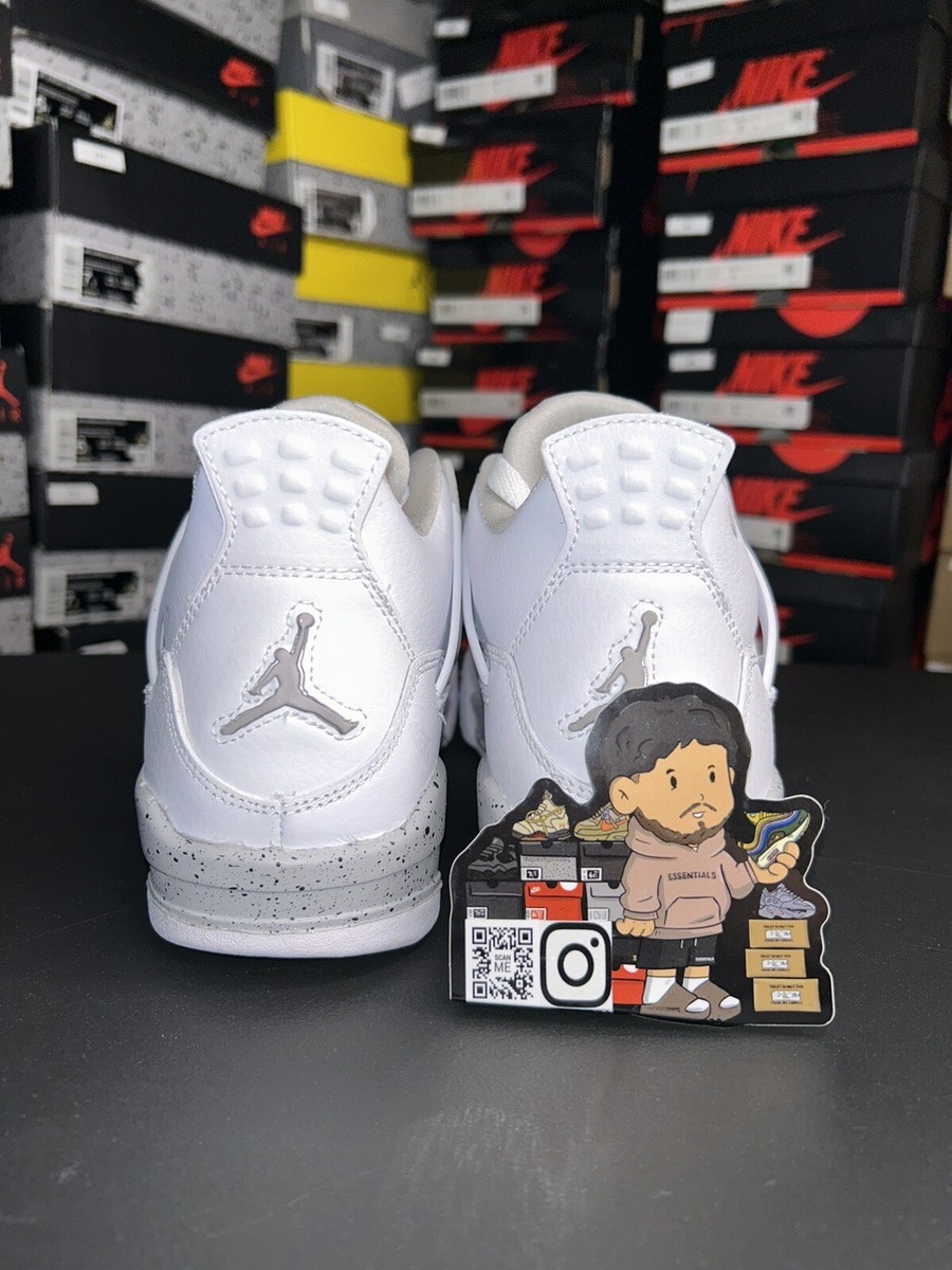 Size 5.5 - Jordan 4 Retro Mid White Oreo for sale online | eBay