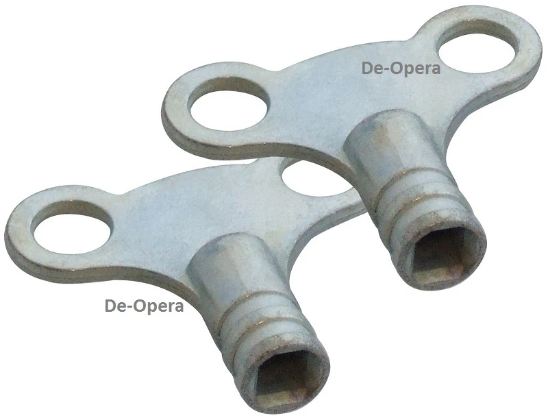 Marksman 2PC Clock Type Radiator Keys Square Opening Standard Size