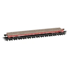 Micro Trains ~ N Scale ~ Wood Deck Modern Flat Car, BNSF #585069 ~ 13400022