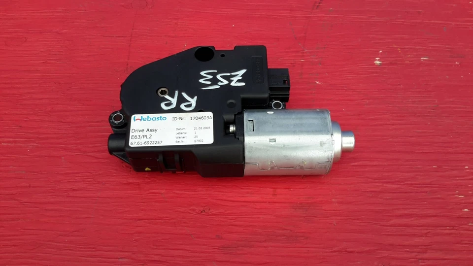 BMW 645CI 2004-2005 techo corredizo superior trasero motor 6922257 OEM Foto 4 de 4