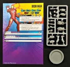 Marvel Crisis Protocol Core Set Iron Man with Rules Card and 35mm Base