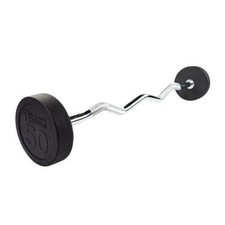 50 lb. Fixed Weight EZ Curl Barbell - Body-Solid SBZ50