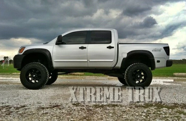 Textured Fender Flares For 04 15 Nissan Titan W Lock Box Pocket