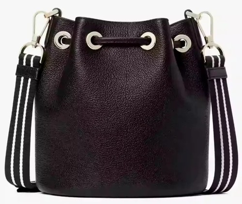 Neu mit Etikett Kate Spade Rosie Mini Eimer Geldbörse schwarz Leder KC740 $ 359 Staubbeutel FS - Bild 4 von 8