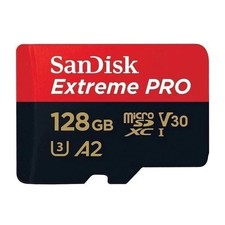 SanDisk 128GB Extreme PRO microSDXC UHS-I U3 Memory Card With SD Adapter