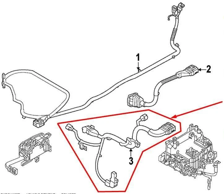 2023-2025 Kia Sportage Hybrid EX AC/DC Power Inverter Cable 91674-CH100 OEM - Image 2 of 4