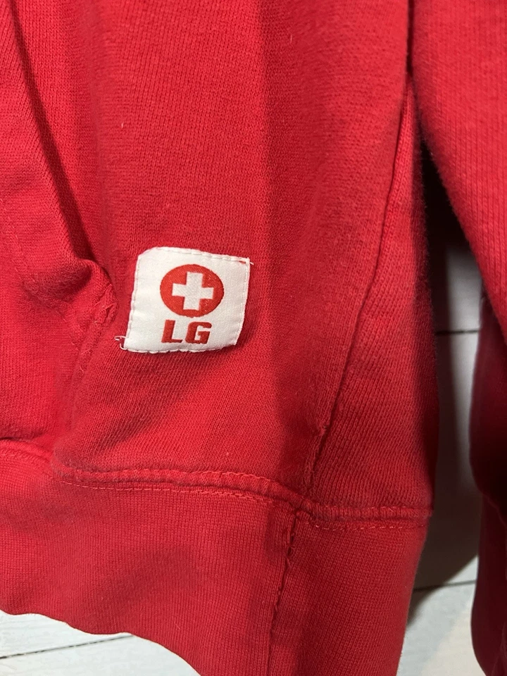 Mission Beach California Salvavidas Rojo Sudadera con Capucha Sudadera Grande LG Foto 3 de 4