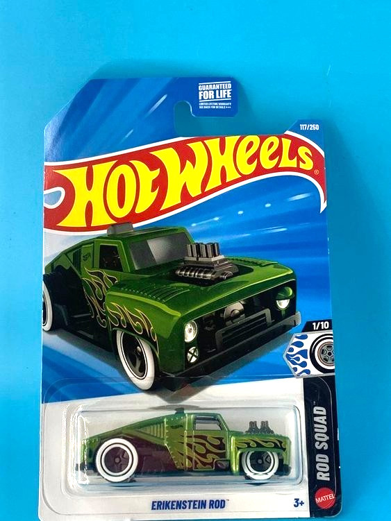 HOT WHEELS 2026 ERIKENSTEIN ROD METALFLAKE GREEN 117/250 JJJ75 ROD SQUAD E. HAN