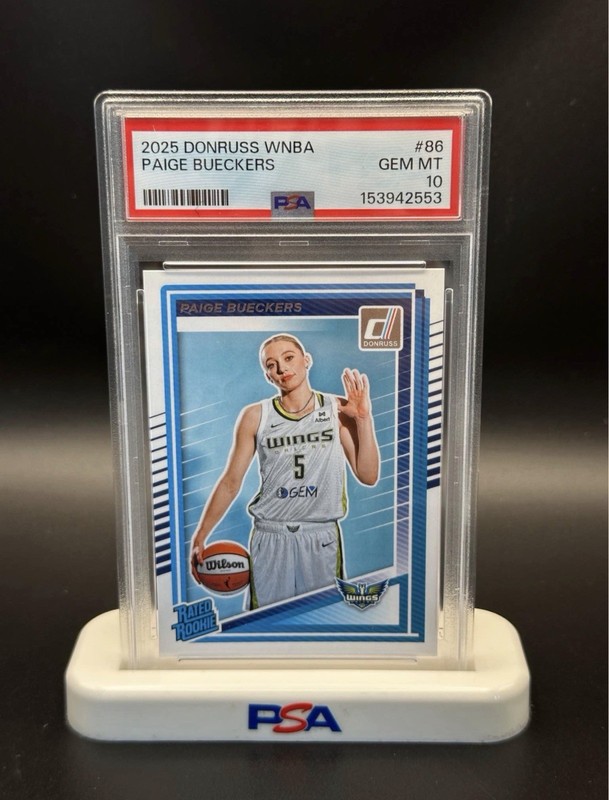 2025 Panini Donruss Paige Bueckers Rated Rookie Base Card - PSA 10