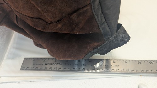 Vintage Eastpak Suede Leather Backpack Made In USA 80s 90s Distressed - Picture 14 of 17